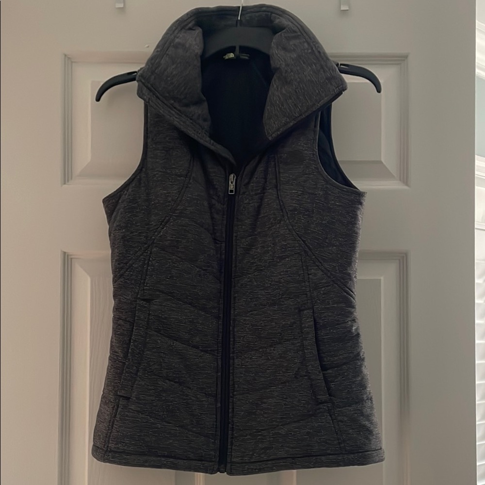 Women's Gray Quilted Vest